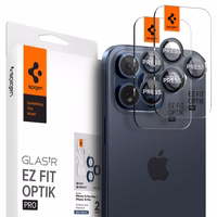 Spigen Optik.tR EZ Fit kameras aizsargs iPhone 14 Pro / Pro Max / 15 Pro / Pro Max – titāna zils, 2 gab.