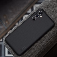 Nillkin Super Frosted Shield viedtālruņa apvalks Samsung Galaxy A14 5G / Galaxy A14 - melns