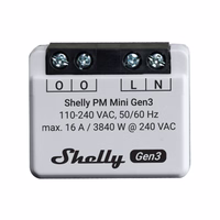 Shelly PM Mini Gen3 2 kontrolleru komplekts, WiFi/Bluetooth