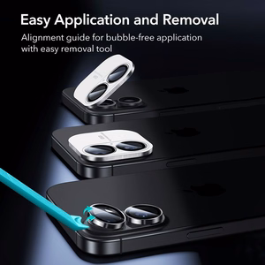 ESR Armorite защита камеры для iPhone 16 / 16 Plus / 17 - чёрный