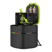 TELESIN ātrās uzlādes kārba +2 akumulatori GoPro Hero 9/10/11/12 GP-FCK-B11