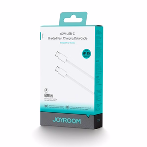 Joyroom S-45 кабель USB-C USB-C (60W 1м) - белый