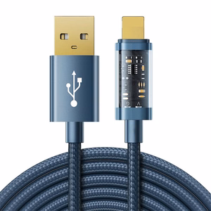 Datu kabelis ar USB-A / Lightning / 2.4A / 2m Joyroom S-UL012A20 (zils)