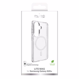 Puro LITE MAG aizsargmaciņš priekš Samsung Galaxy S26 Plus saderīgs ar MagSafe - caurspīdīgs