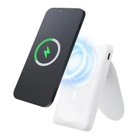 Portatīvais lādētājs saderīgs ar MagSafe Forcell F-Energy MagStand F10K2 QC3.0 PD 5A 20W 10000 mAh balta