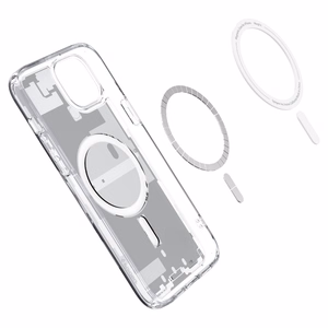 Spigen Ultra Hybrid Mag apvalks ar MagSafe iPhone 15 Plus - balts (Zero One raksts)