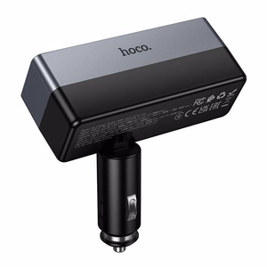 Car charger Hoco 1xUSB A + 1xUSB C+2x cigarette lighter ports PD QC3.0 max 240W/24V Z65B black