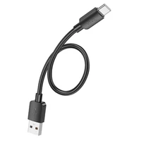 Kabelis USB A uz USB C Hoco PD 2,4A 27W 0,25 m X96 melns