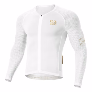 Rockbros YDCX008 Diamond Long Sleeve Cycling Jersey Size XXXL - White