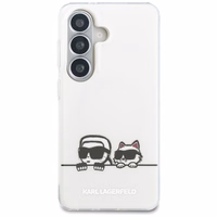 Karl Lagerfeld IML Peekaboo Karl&Choupette MagSafe Maciņš for Samsung Galaxy S26 Plus - caurspīdīgs