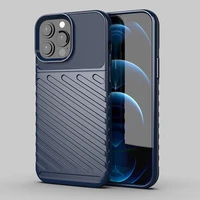 Thunder apvalks elastīgs izturīgs robusts pārsegs TPU apvalks iPhone 13 Pro Max zils