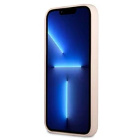 Guess GUHCP13MSLTGP iPhone 13 6.1" rozā cietais apvalks silikona trīsstūris