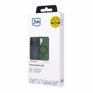3mk Smoke MagCase zaļš – tālruņa vāciņš modelim Samsung Galaxy S26