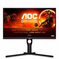 AOC G3 25G3ZM/BK computer monitor 62.2 cm (24.5") 1920 x 1080 pixels Full HD melns, sarkans