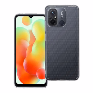 Caurspīdīgs viedtālruņa apvalks 2 mm XIAOMI Redmi 12C (kameras aizsardzība) caurspīdīgs