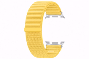 Dzeltena Samsung SVL33LY Fabric Band auduma pulksteņa siksniņa (M/L) Galaxy Watch9 un Galaxy Watch8 modeļiem