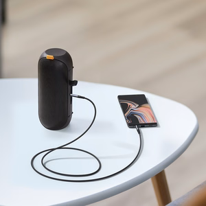 Joyroom stereo audio kabelis AUX 3.5 mm mini ligzda 1.2m melns (SY-A08)