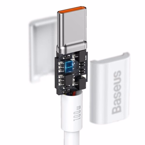 Baseus kabelis Superior PD USB-C - USB-C 1,0m balts 100W