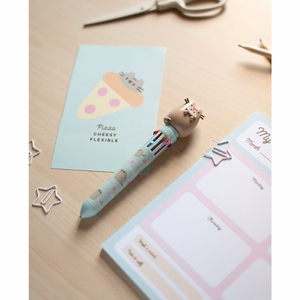 Pusheen Foodie Collection 10 krāsu automātiskā lodīšu pildspalva ar 3D figūriņu