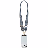 GUESS universālā siksna GUUCNP4DGMB (4G PU siksna, piestiprinājums, ar Strass metāla logotipu) zila