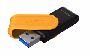 Kingston Technology DataTraveler 512GB portatīvais USB 3.2 Gen 1 Exodia S (melns/dzeltens)