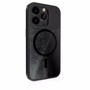 STM Relax Sand MagSafe vāciņš ierīcei iPhone 15 Pro, melns un pelēks