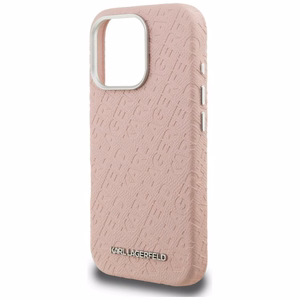 Karl Lagerfeld FW Stamped Karl MagSafe Maciņš iPhone 16 Pro Max - rozā