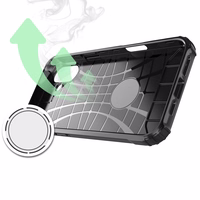 Hybrid Armor viedtālruņa apvalks iPhone 16 Plus - melns