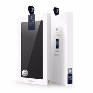 Dux Ducis Skin Pro Viedtālruņa apvalks Samsung Galaxy A14 4G / 5G ar atveramu kartiņu maku un statīvu Melns