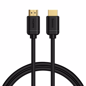 Baseus HDMI 2.0 kabelis 4K 60 Hz 3D HDR 18 Gbps 1 m melns (CAKGQ-A01)