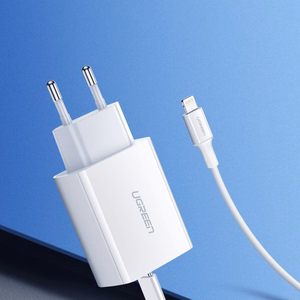Ugreen USB lādētājs Power Delivery 3.0 Quick Charge 4.0+ 20W 3A balts (60450)