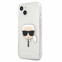 Karl Lagerfeld Glitter Karl's Viedtālruņa apvalks iPhone 13 mini - sudrabains