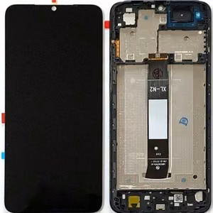 LCD ekrāns Xiaomi Redmi A1/A1+/A2/A2+ ar skārienjutīgo ekrānu ar rāmi melns oriģināls (servisa iepakojums)