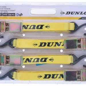 Dunlop kravas stiprināšanas siksnas ar sprūdratiem, 5 m, 350 kg, 4 gab.