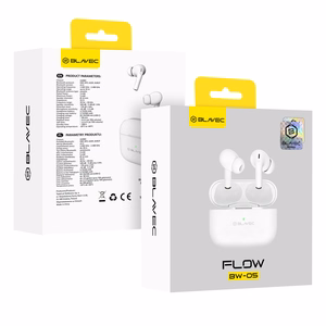 Blavec Bluetooth TWS Austiņas BW-05 Flow (BW05F-W) balts