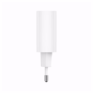 Forever TC-07-30AC PD QC lādētājs 1x USB-C 1x USB 30W balts + USB-C - USB-C kabelis 60W