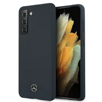 Mercedes Silikona Line apvalks Samsung Galaxy S21 zils