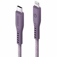 ENERGEA kabelis Flow USB-C - LightningC94 MFI 1.5m violets 60W 3A PD Fast Charge