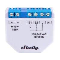 Shelly Plus 0-10V gaismas regulators, WiFi/Bluetooth