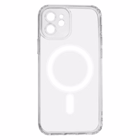 Anti Shock 1,5 mm Magnētiskais viedtālruņa apvalks iPhone 12 6,1" caurspīdīgs ar kameras aizsardzību