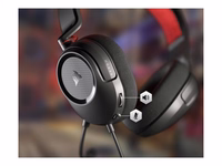 CORSAIR HS35 v2 spēļu austiņas sarkanas