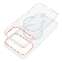 Korpuss GO ORANGE saderīgs ar MagSafe priekš IPHONE 17 Pro caurspīdīgs