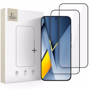 Tech-Protect Glass Fit+ 2 gab. priekš Xiaomi Poco F8 Pro Ultra - melns