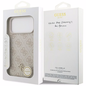 Guess 4G Small 4G и Classic MagSafe Чехол для iPhone 17 Pro Max - розовый