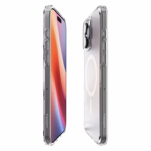 Spigen Ultra Hybrid Mag vāciņš ierīcei iPhone 16 Pro Max 6.9", ar MagSafe, matēti caurspīdīgs