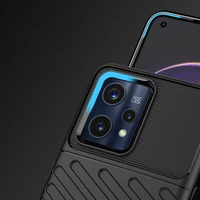 Viedtālruņa apvalks (m) Thunder Case skirtas Realme 9 Pro + (9 Pro Plus) elastīgs bruņots (m) - melns (m)