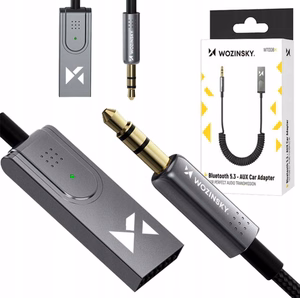 Wozinsky WTODB Bluetooth 5.3 audio adapteris / AUX audio uztvērējs