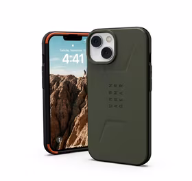 UAG Urban Armor Gear viedtālruņa apvalks CIVILIAN saderīgs ar MagSafe IPHONE 14 Plus - zaļš (m)