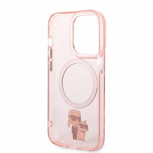 KARL LAGERFELD KLHMP14XHNKCIP IPHONE 14 PRO MAX 6.7 "MACIŅŠ ROZĀ/ROZĀ ICONIC KARL & CHUPETTE MAGSAFE