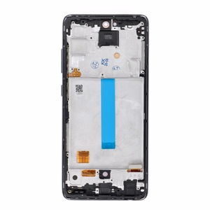 REWA OLED LCD displejs ar rāmi SAMSUNG A52 4G/5G, melns